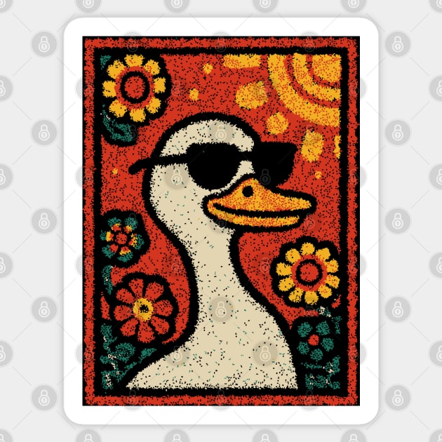 Cool Duck | The Laid-Back Waterfowl Sticker by TuncGK
